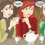 belle, ariel, and jane