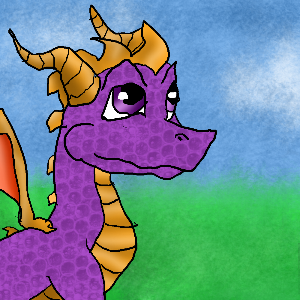 Spyro *Left-Hand-Drawing*