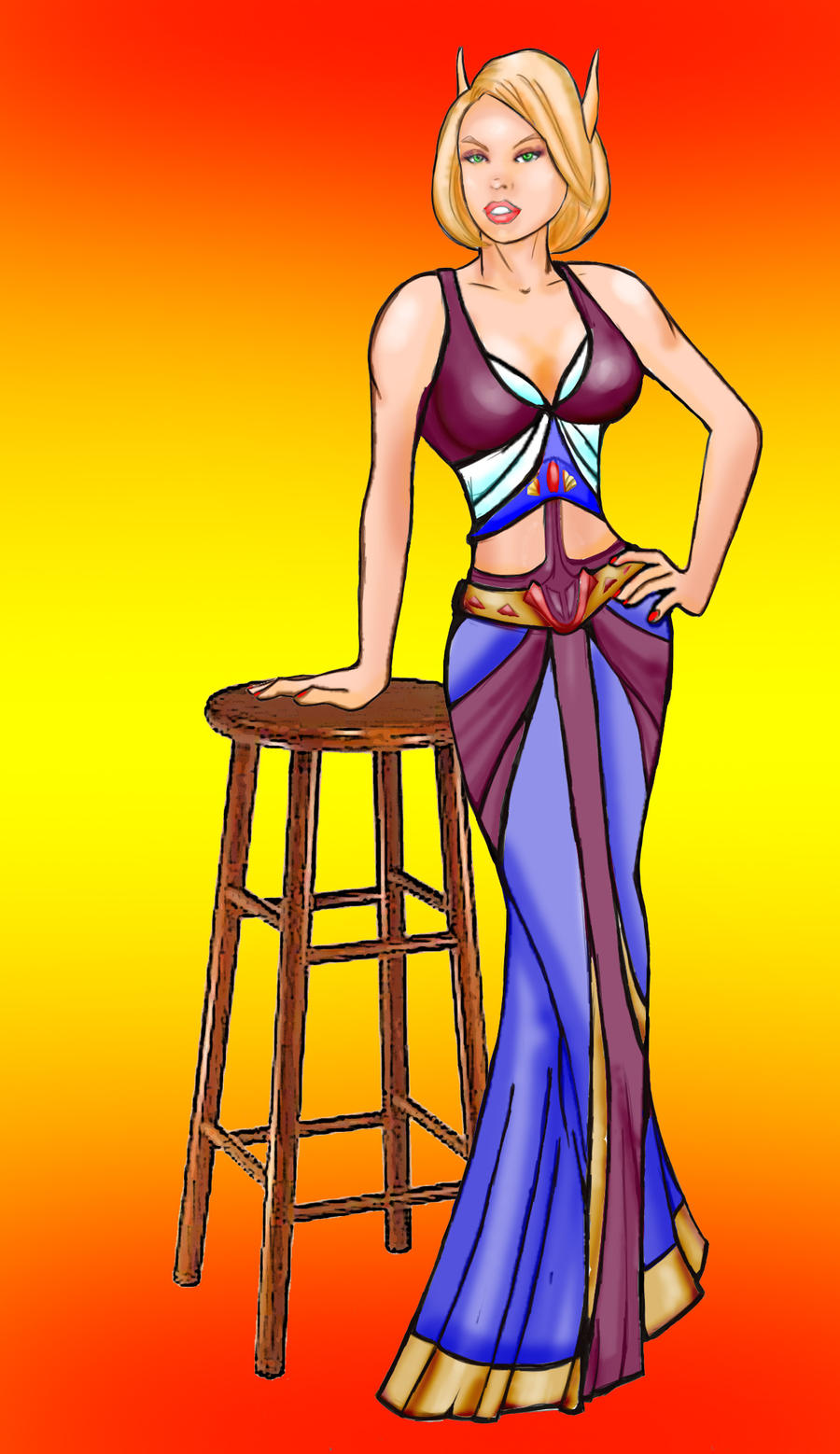 Elf Innkeep Blood Elf Innkeeper Warcraft by dwarfguy on DeviantArt