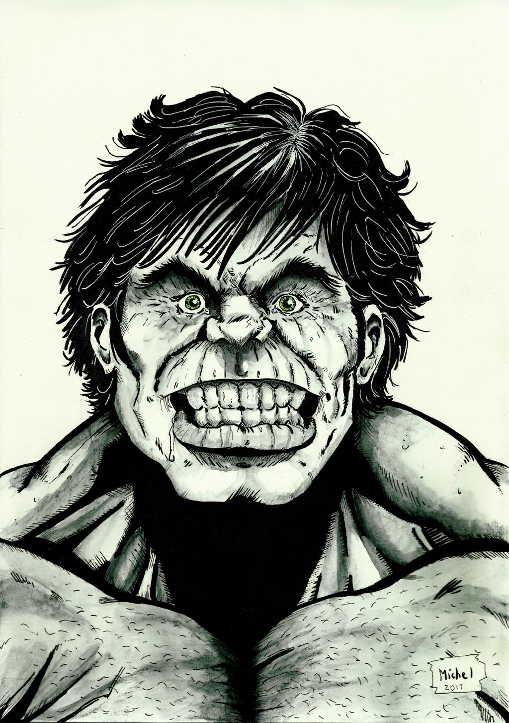 Hulk (watercolour)