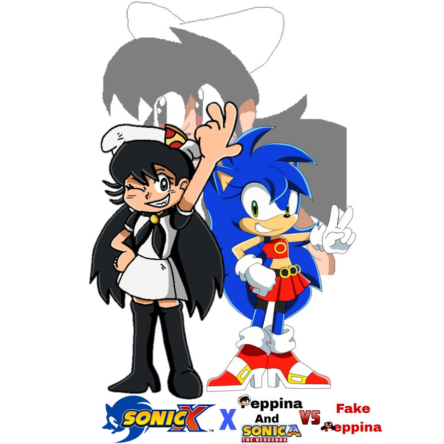 Sonic X x Peppina And Sonica VS Fake Peppina by Mizit on DeviantArt