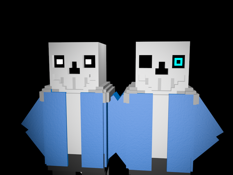 sans c4d minecraft dl by errorspringirl on DeviantArt