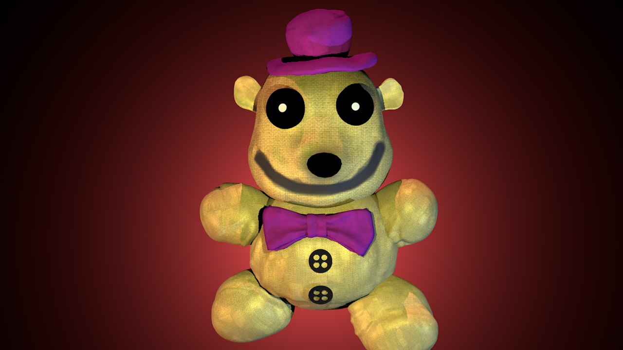 Portrait of fredbear from fnaf