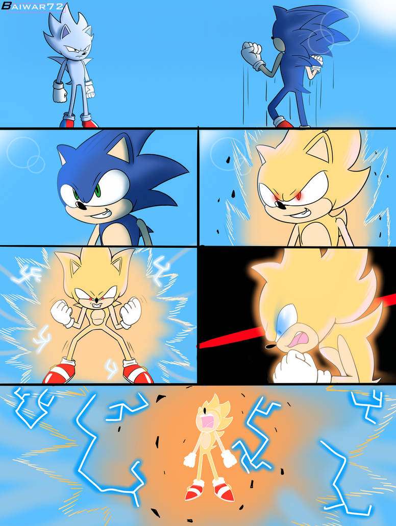 Sonic goes Hyper Sonic Comic Page 3 by drakessj257 on DeviantArt
