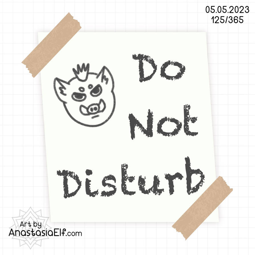 Do not disturb by AnastasiaElf on DeviantArt