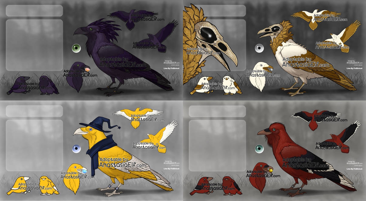 Raven adoptables reminder by AnastasiaElf on DeviantArt