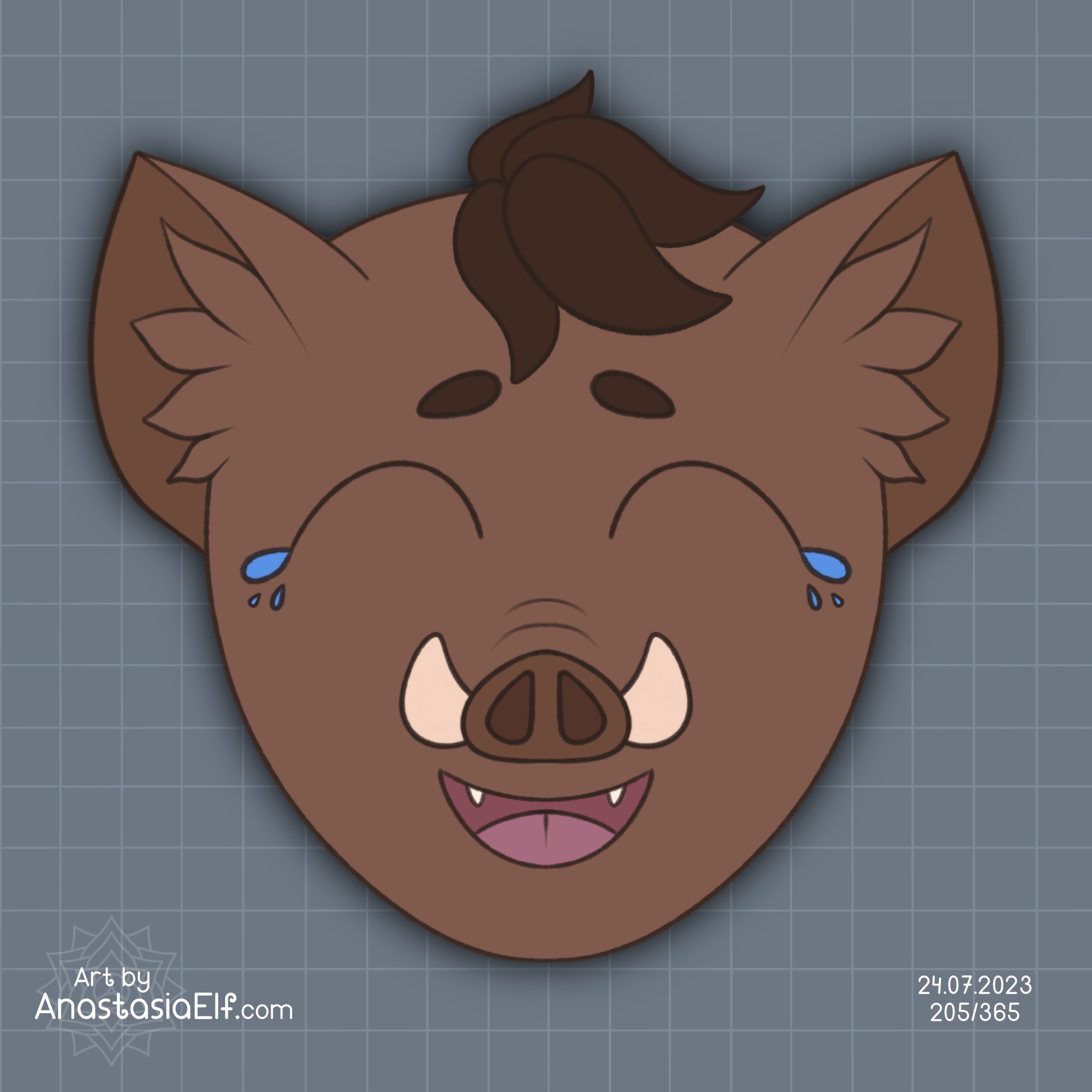 Boar Monkey Deviantart Laughing boar by AnastasiaElf on DeviantArt