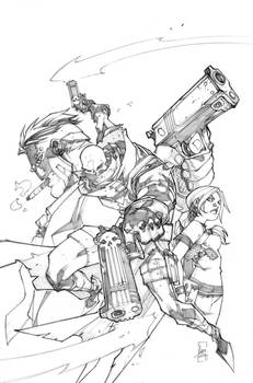 Gun ghoul issue1 cover-pencil