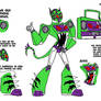 Character ref sheet-Raptor the boom box