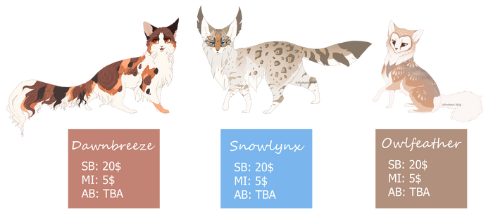 Warrior Cats  adopt [Auction] CLOSED