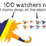 OPEN: 100 WATCHERS RAFFLE