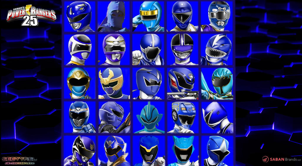 25th anniversary of Blue rangers by LegendofPowerRangers on DeviantArt