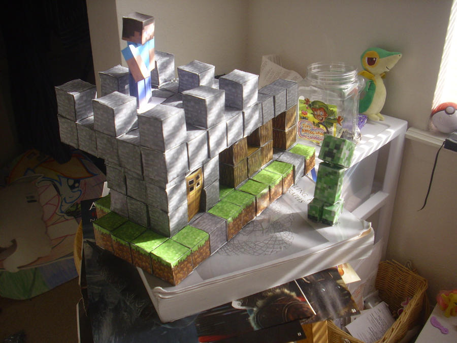 Paper Minecraft Deviantart minecraft papercraft WIP by raineth5 on DeviantArt