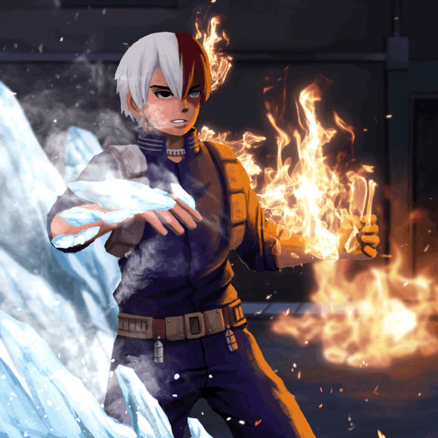 Todoroki Animation Shoto Todoroki Animated (GIF) by VA2O on DeviantArt