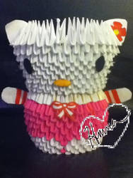 3D Origami Hello Kitty