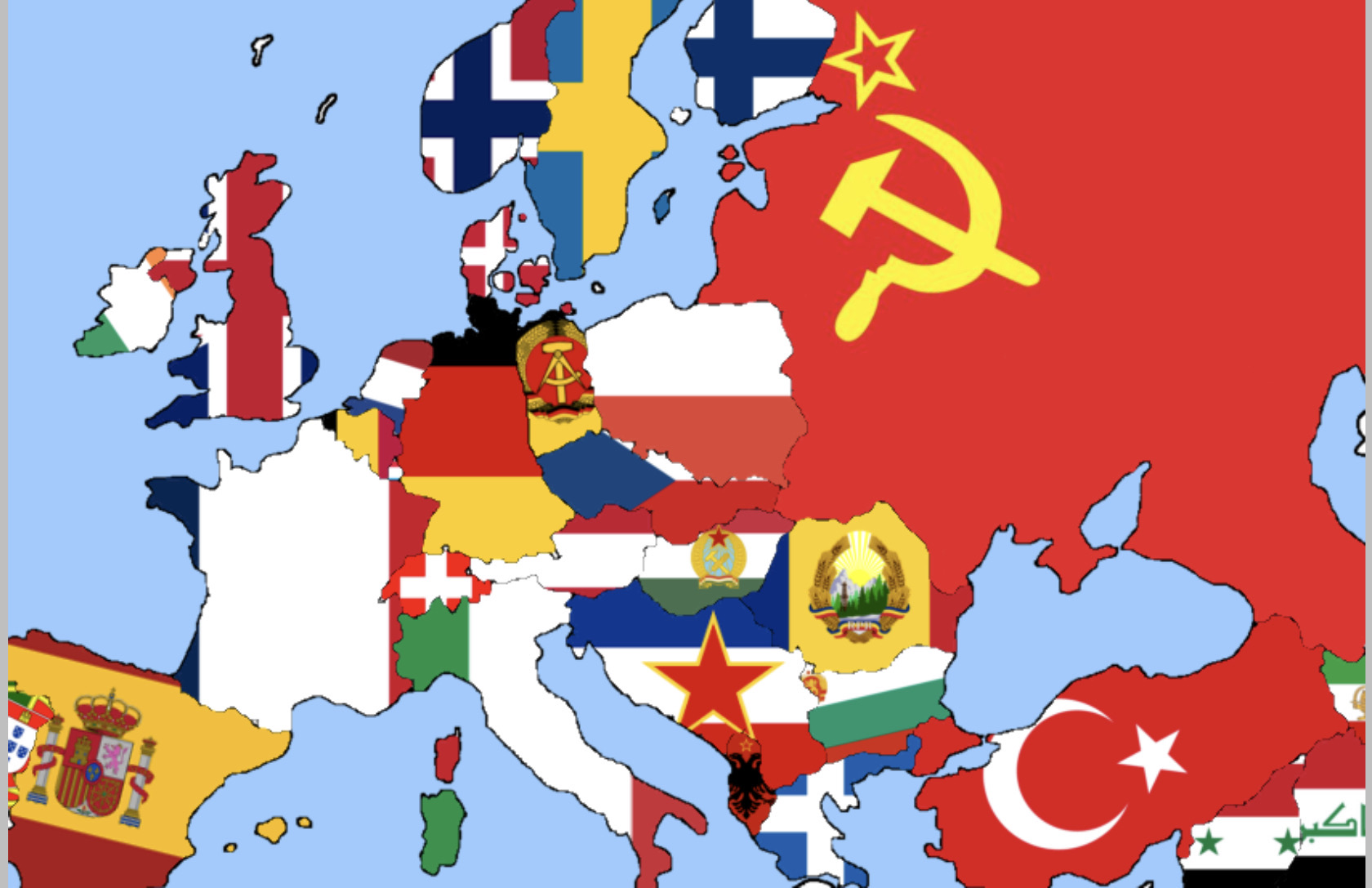 Map of Europe 1949 by Marshall555604 on DeviantArt