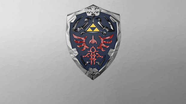 Hylian Shield - Low Poly - Textless