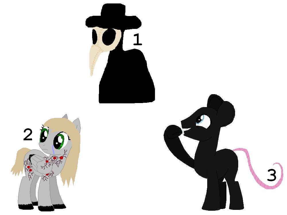 Picture Adoptables: Plague Ponies