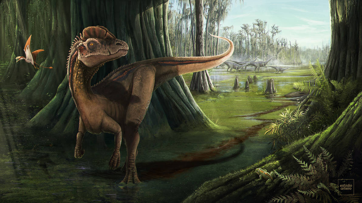 Юра период мезозойской. Юрский период мезозойской эры. Флеров палеоарт. Динозавры мезозойской эры. Динозавры Юрского периода.