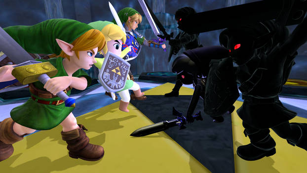 The Links fight their Dark counterparts!