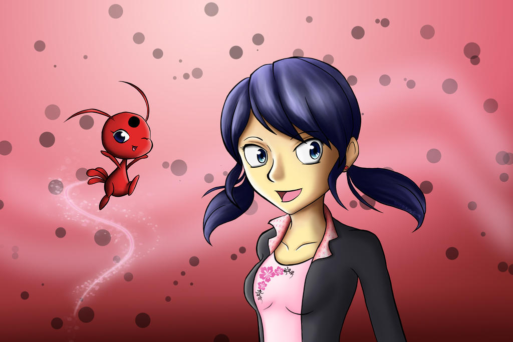 Marinette and Tikki by Kathy-Szczep on DeviantArt