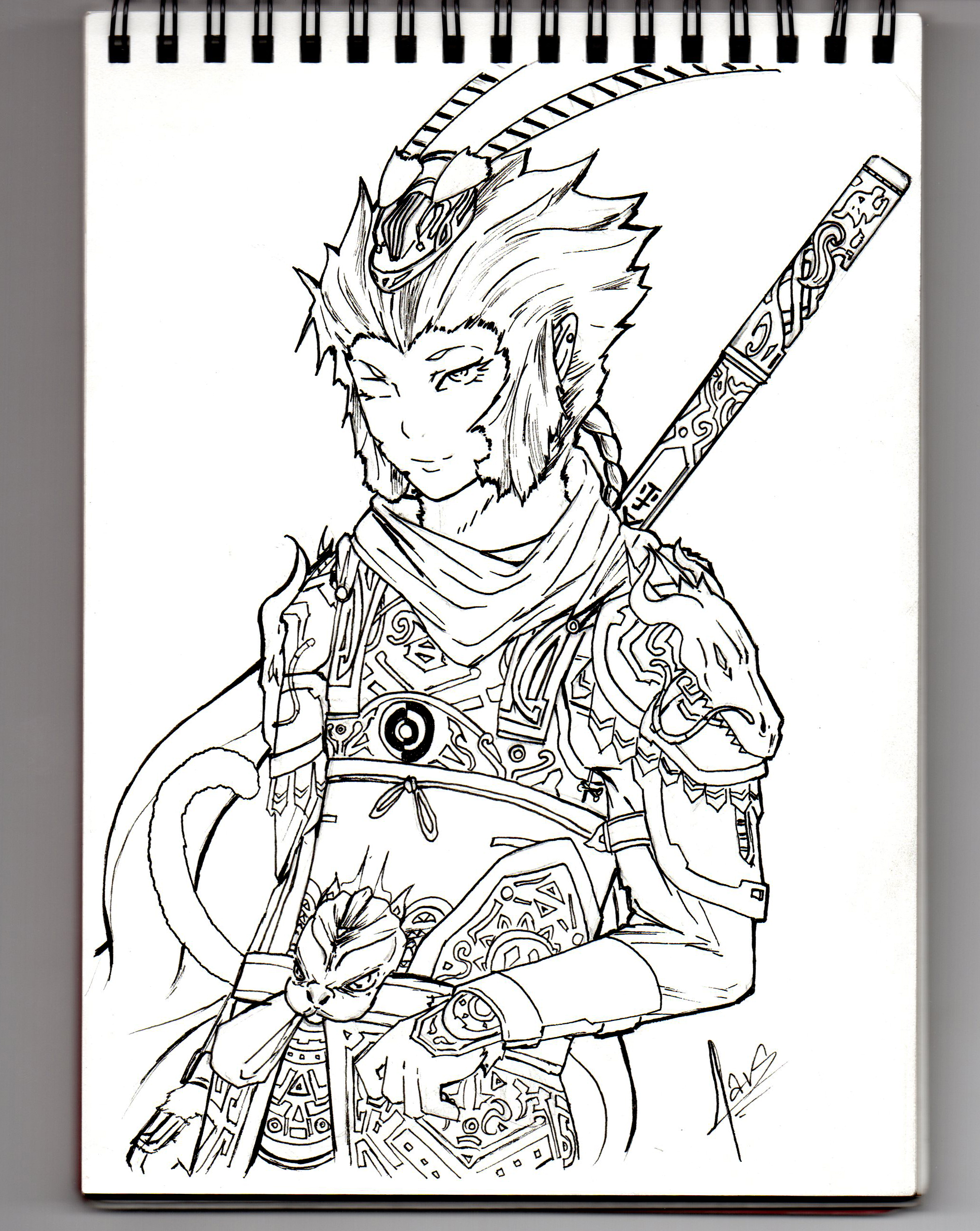 Sun Wukong Sketch Desing By Iitlarstii On Deviantart Sun Wukong Sketch Desing By Iitlarstii On Deviantart