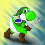 Yoshi Skyward Sword by hkepoetry