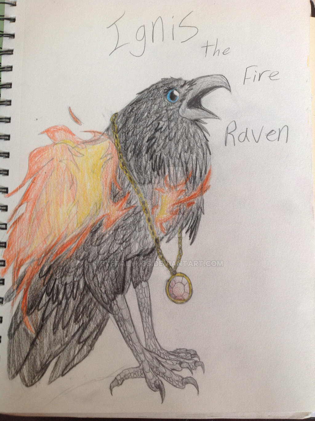 Fire Raven Color Ignis the Fire Raven by Pteralykos on DeviantArt