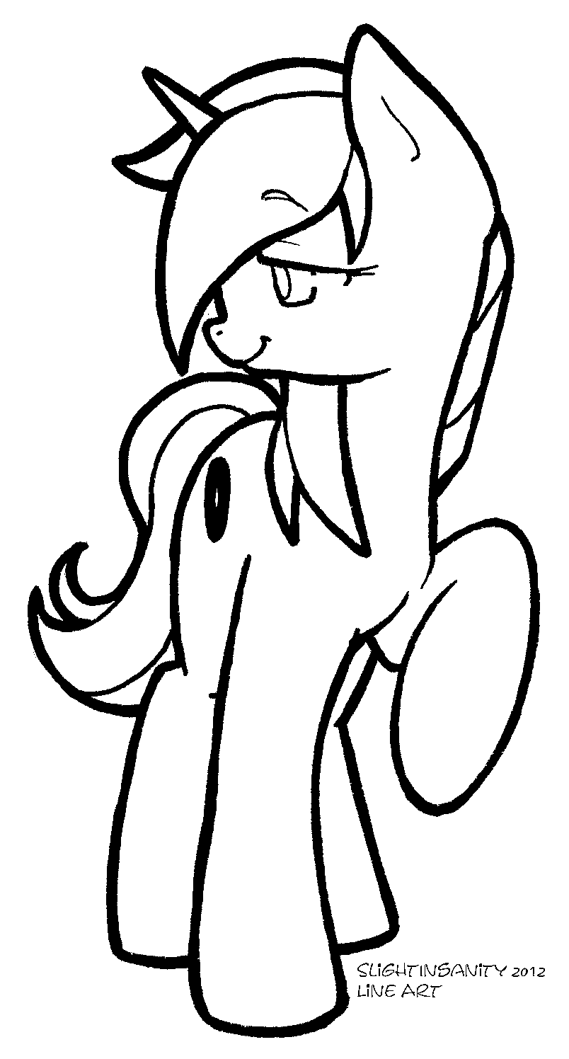 Eric Pony Line Art