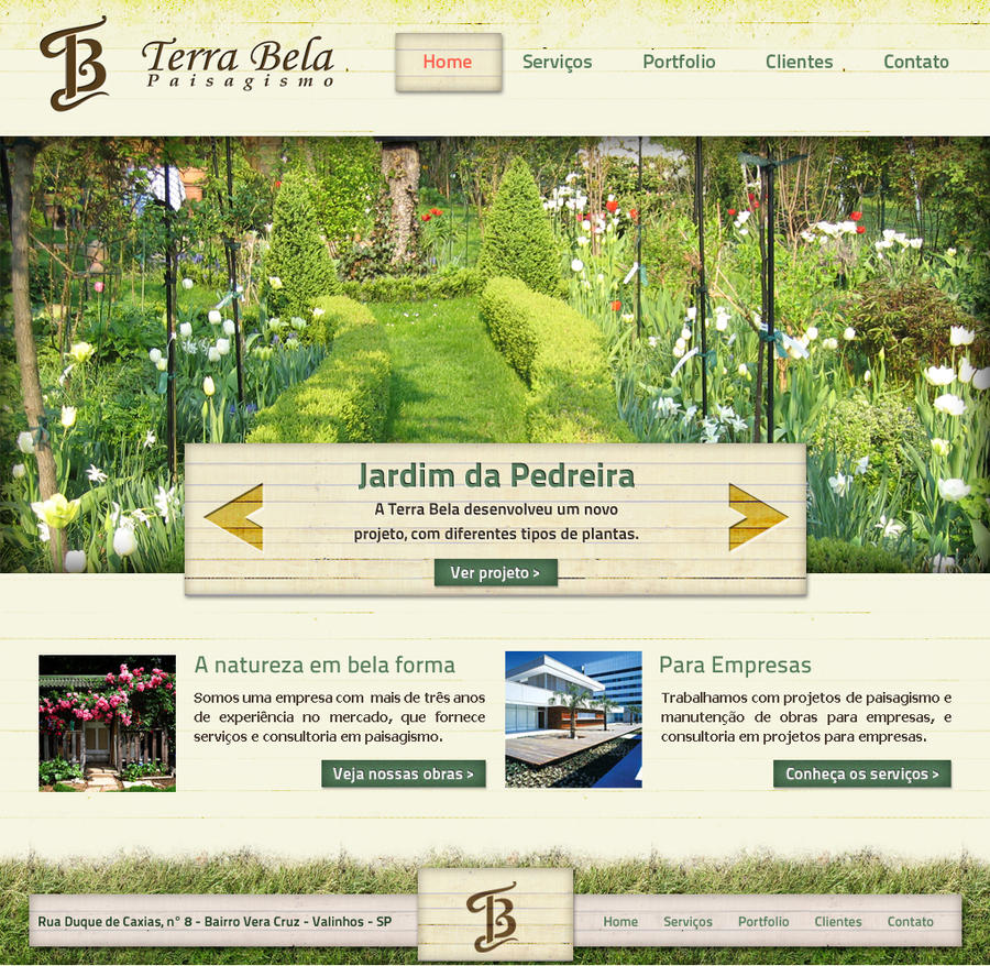 TerraBella - Website Layout