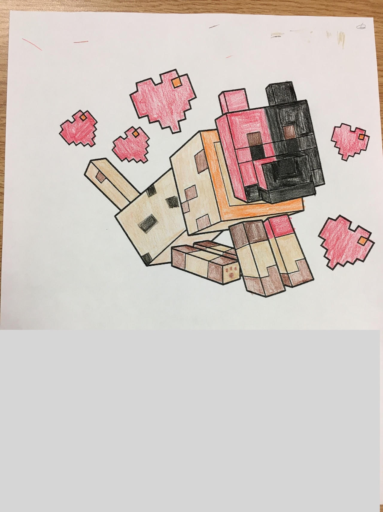 Minecraft Dog and Cat 360 Minecraft Art Classic . Art Print for
