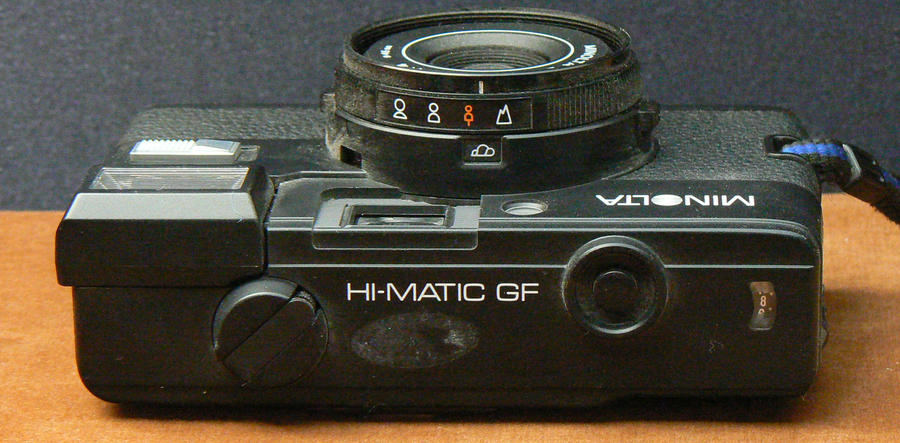 Minolta Hi-Matic GF top-plate