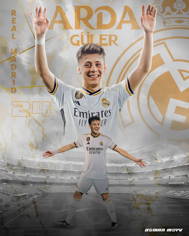 Arda Ruler Rasmlari Arda Guler - Real Madrid Poster by osmanmsyv on DeviantArt