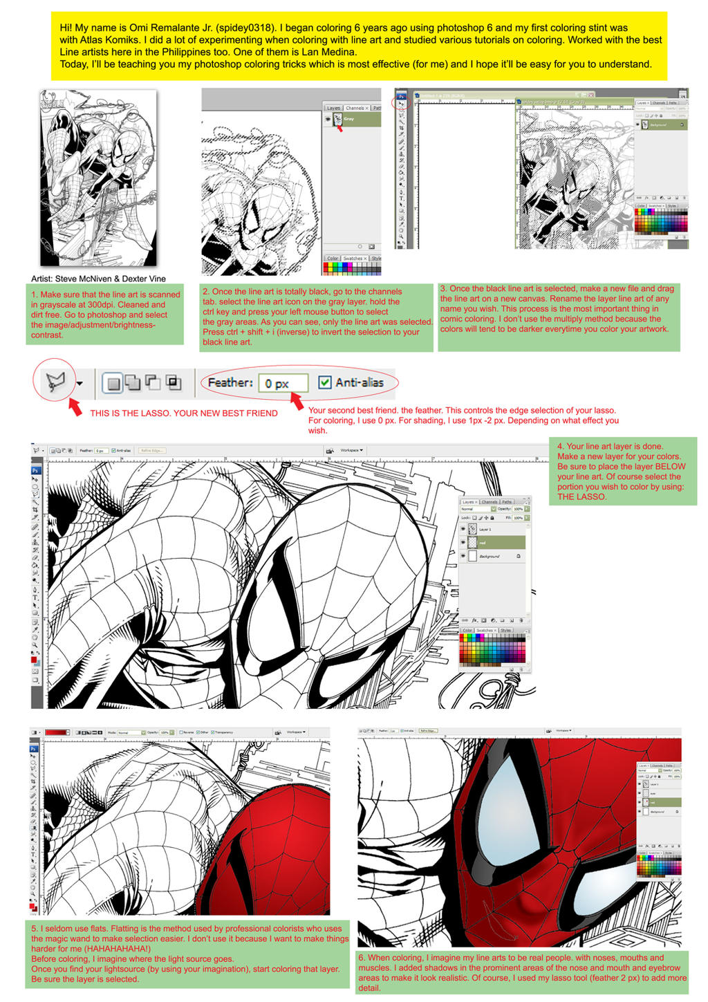 comic coloring tutorial prt1