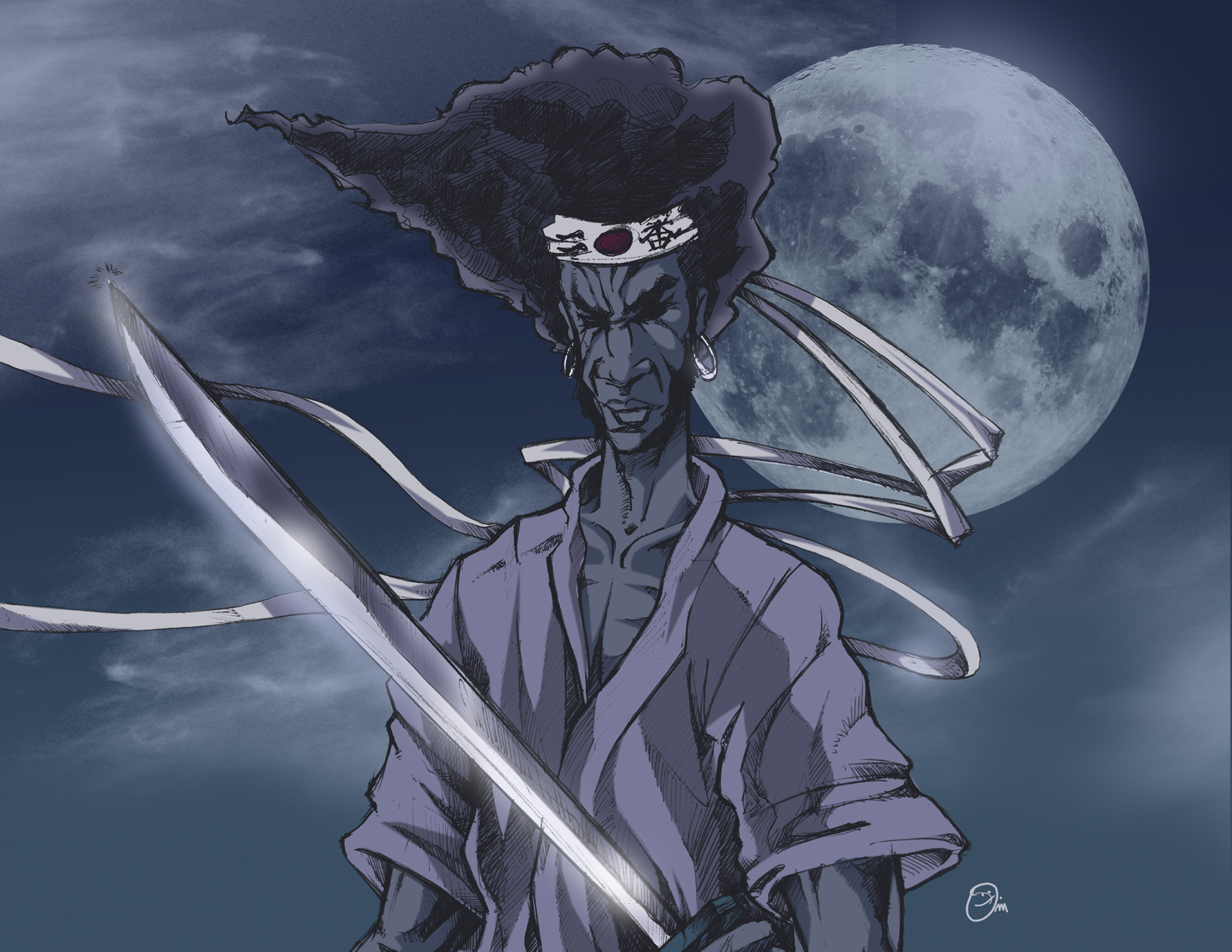 afro samurai fan art