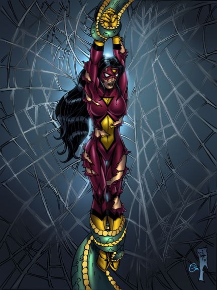 spider woman down