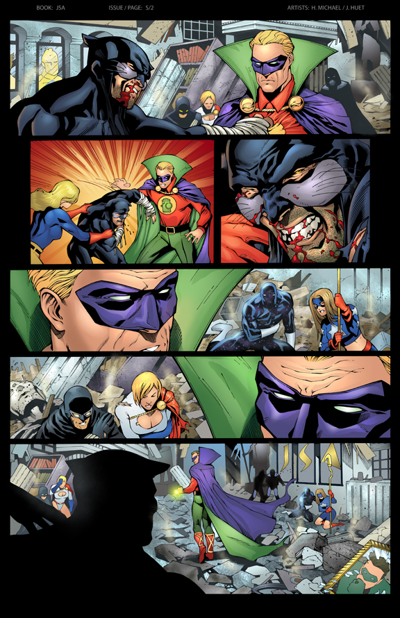 JSA sample coloring test page