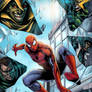 Spider-Man vs Sinister Six - colored