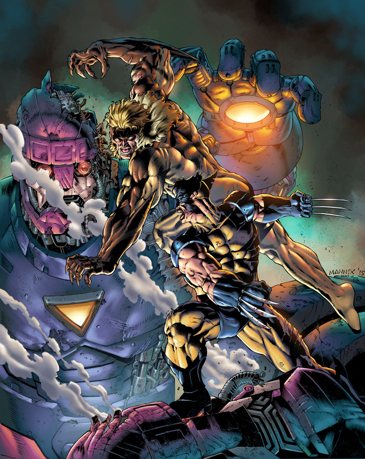 Wolvie vs Sabertooth colors