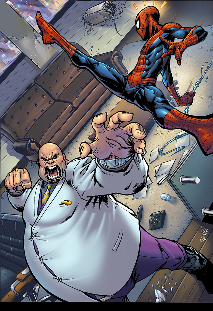 Spidey Vs Kingpin Colors by spidey0318 on DeviantArt
