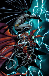 Batman v Spawn #1 re-creation cover