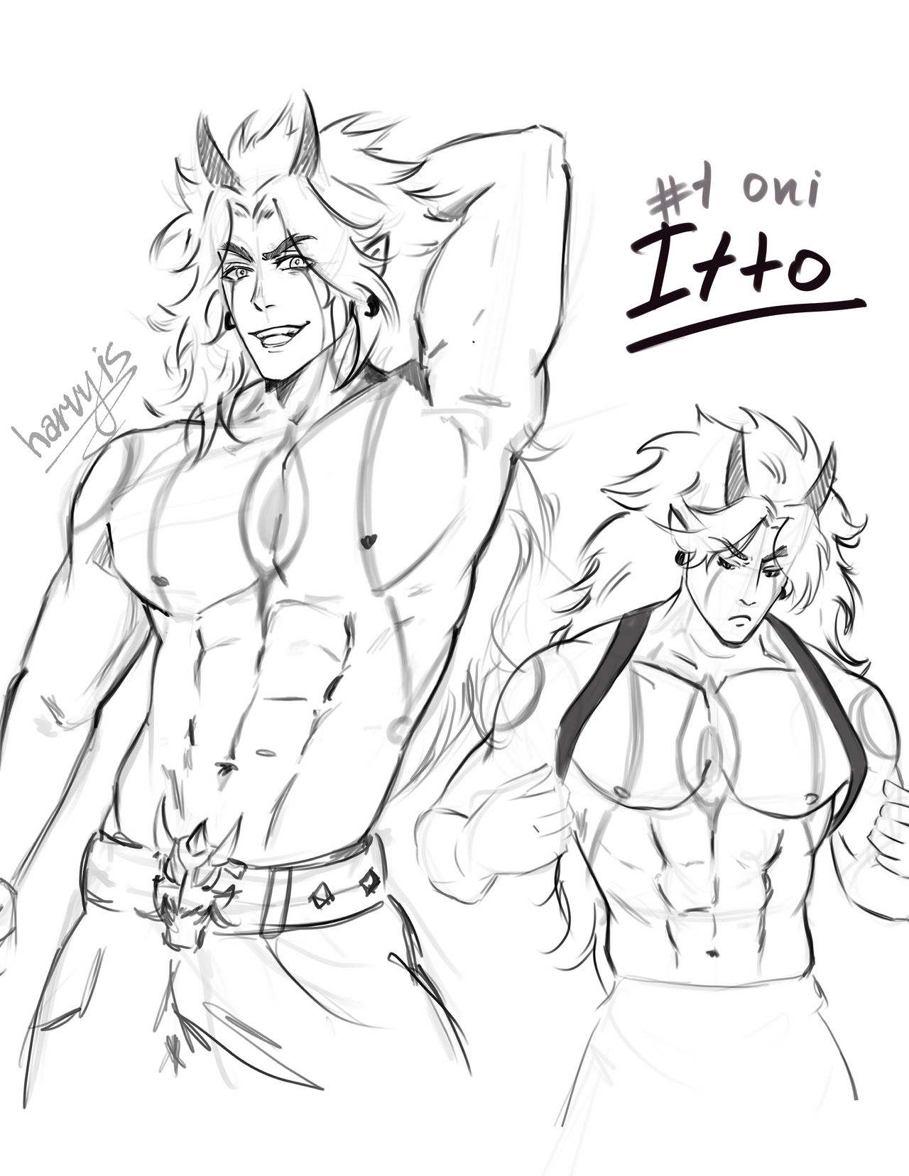 Arataki Itto by harvyis on DeviantArt