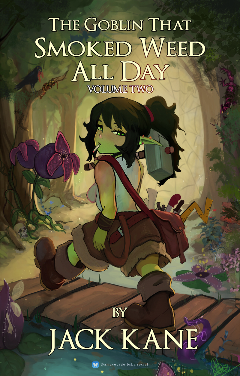 Book Cover - The Goblin that smoked weed all day