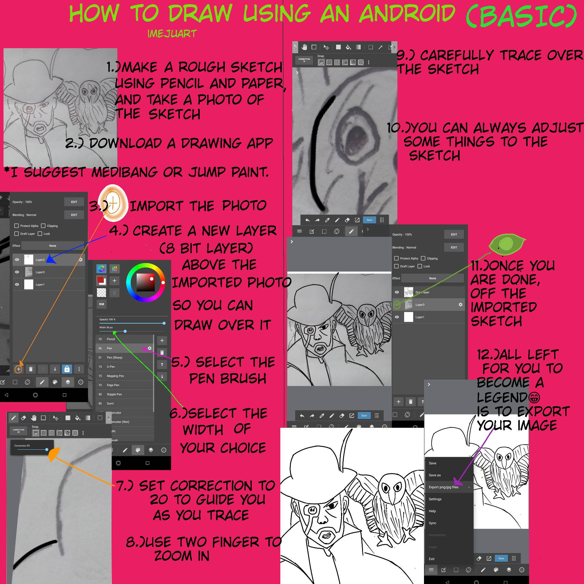 Android 18 Easy Draw how to draw using an android by meju-leoo2 on DeviantArt
