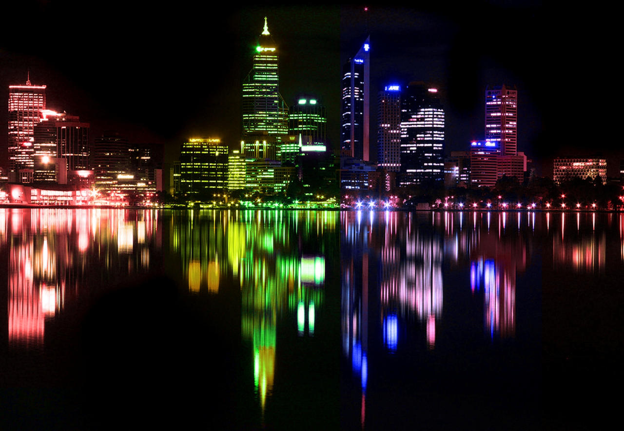 Rainbow City Lights
