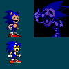 Majin Sonic - Concept Idle/Impatient Sprites by RetroReimagined on