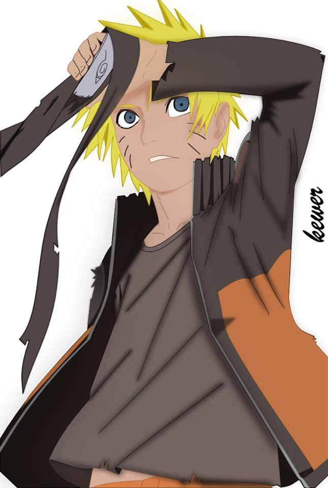 Uzumaki Naruto on Inkscape