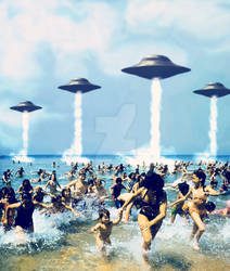 Aliens at the beach