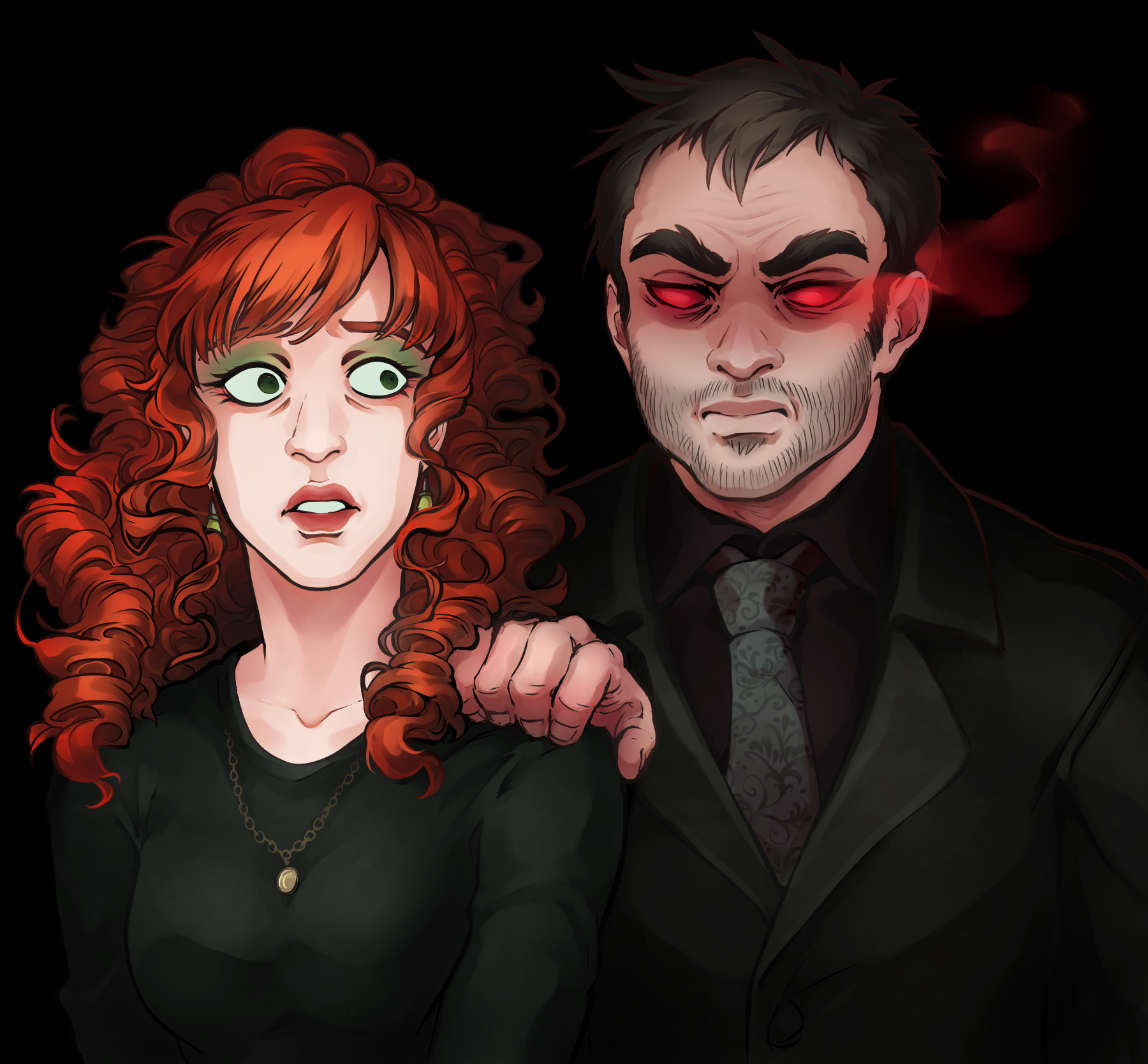 Rowena and Crowley by KoTana-Poltergeist on DeviantArt