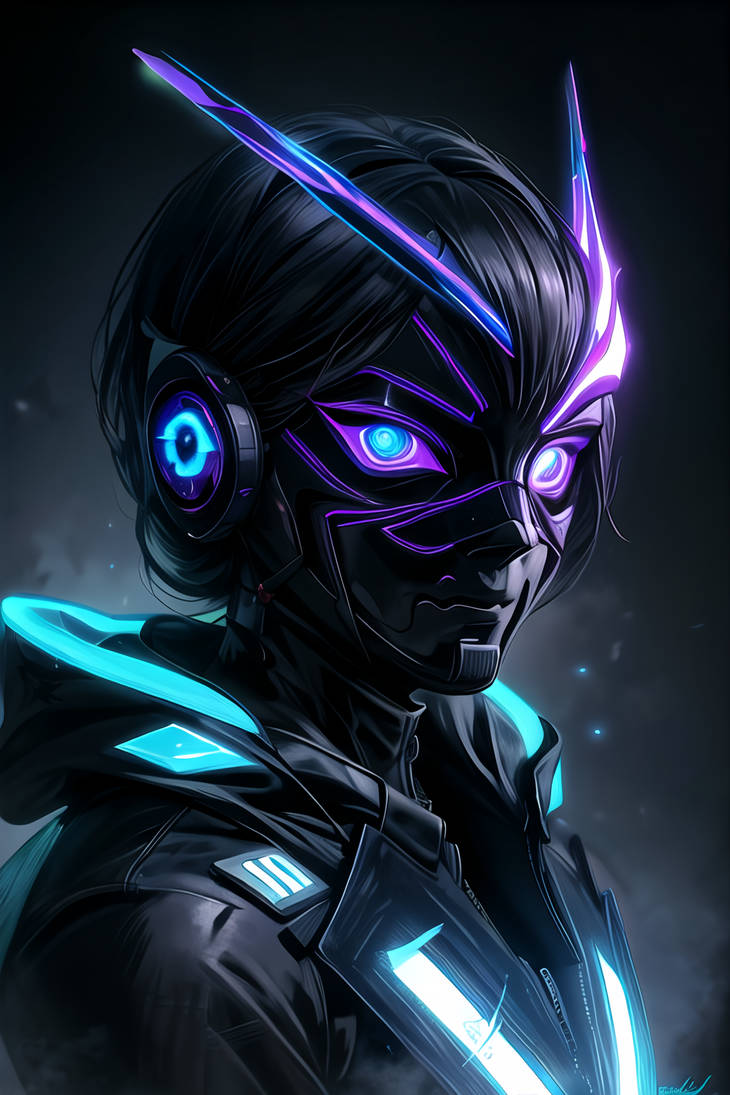 Neon Mask Character Neon Mask 3 by Repliee on DeviantArt